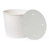 Medline Disposable Paper Bucket and Lid Combos