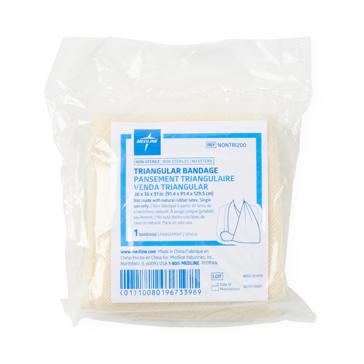 Medline Nonsterile Triangular Bandages