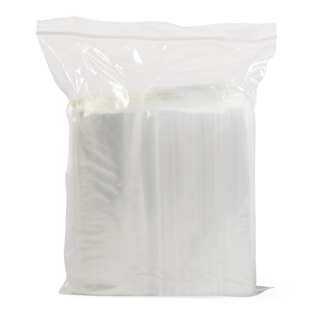 Medline Plastic Zip Closure Bags with White Write-On Block