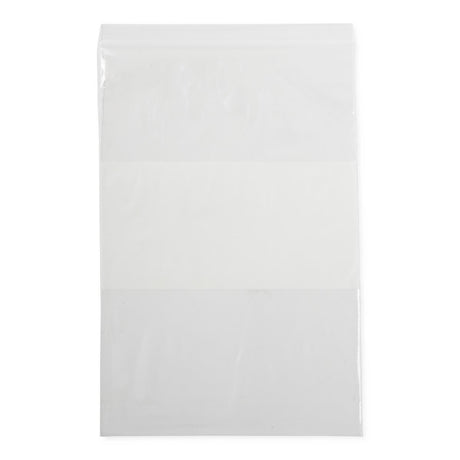 Medline Plastic Zip Closure Bags with White Write-On Block - BeHope