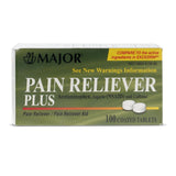 Medline Extra Strength Acetaminophen Aspirin Caffeine Pain Relief Tablets