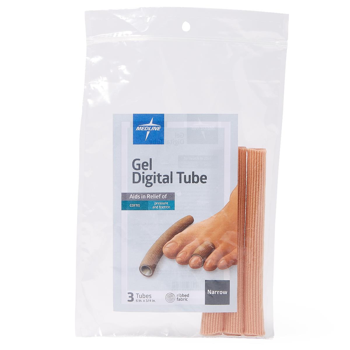 Medline Gel Ribbed Digital Toe Tubes