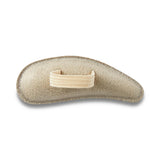 Medline Suede Hammertoe Crests, illustrating how they fit under toes for relief.