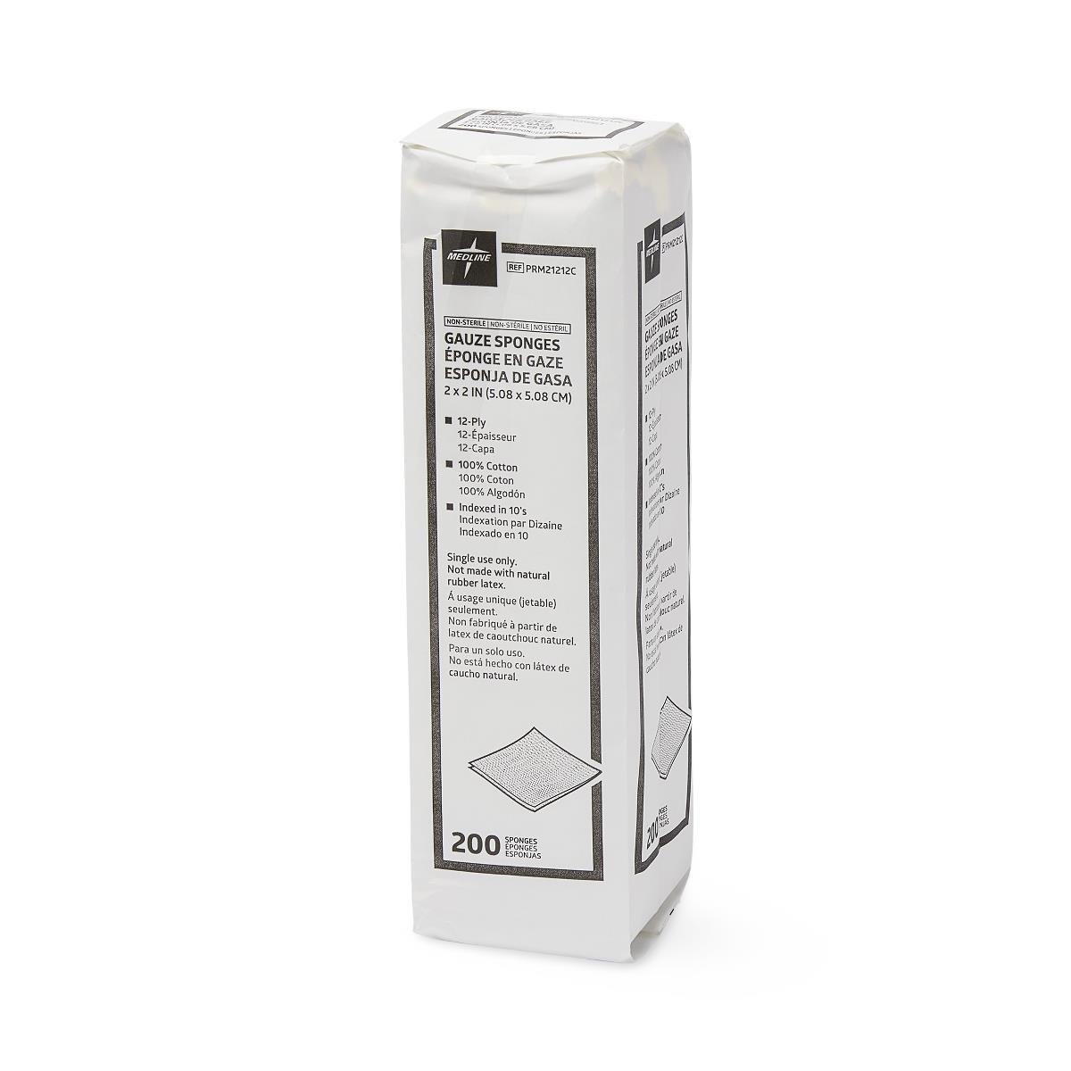 Medline Nonsterile 100% Cotton Woven Gauze Sponges