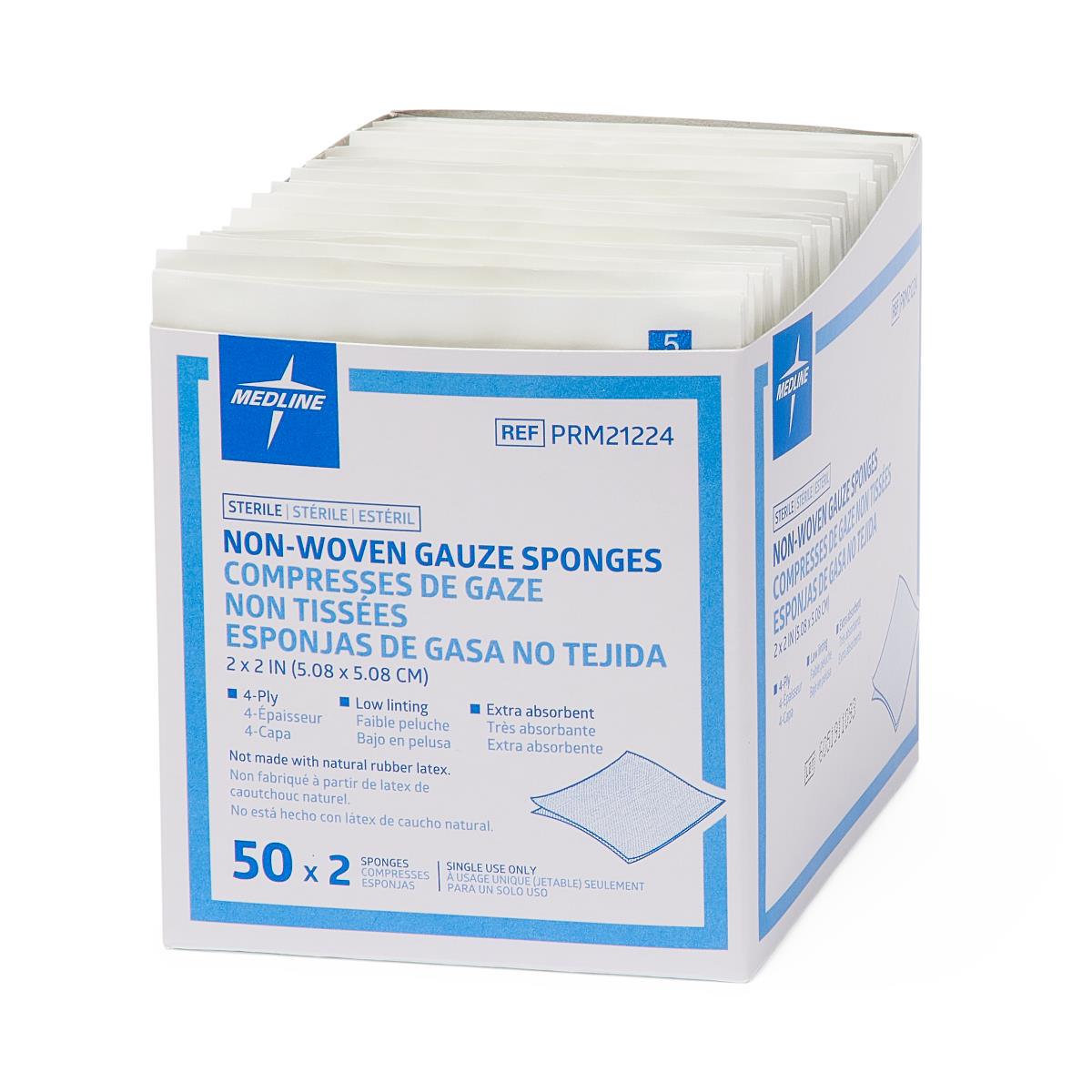 Medline Sterile Nonwoven Gauze Sponges