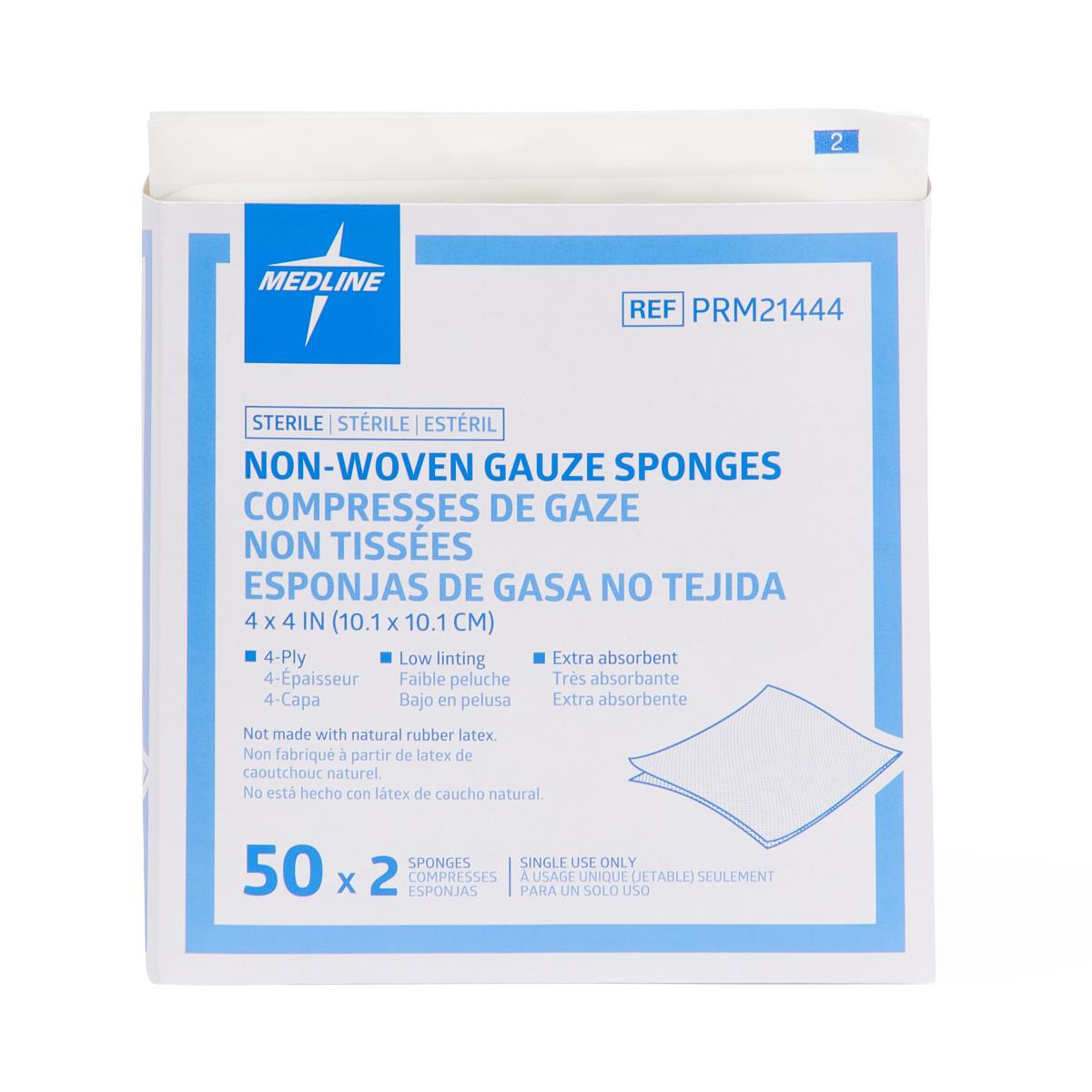 Medline Sterile Nonwoven Gauze Sponges