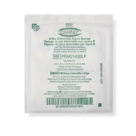Medline Sterile 100% Cotton X-ray Detectable Gauze Sponges - BeHope