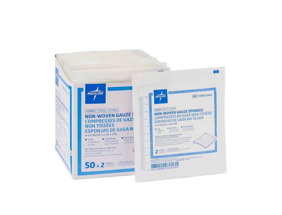 Medline Sterile Nonwoven Gauze Sponges