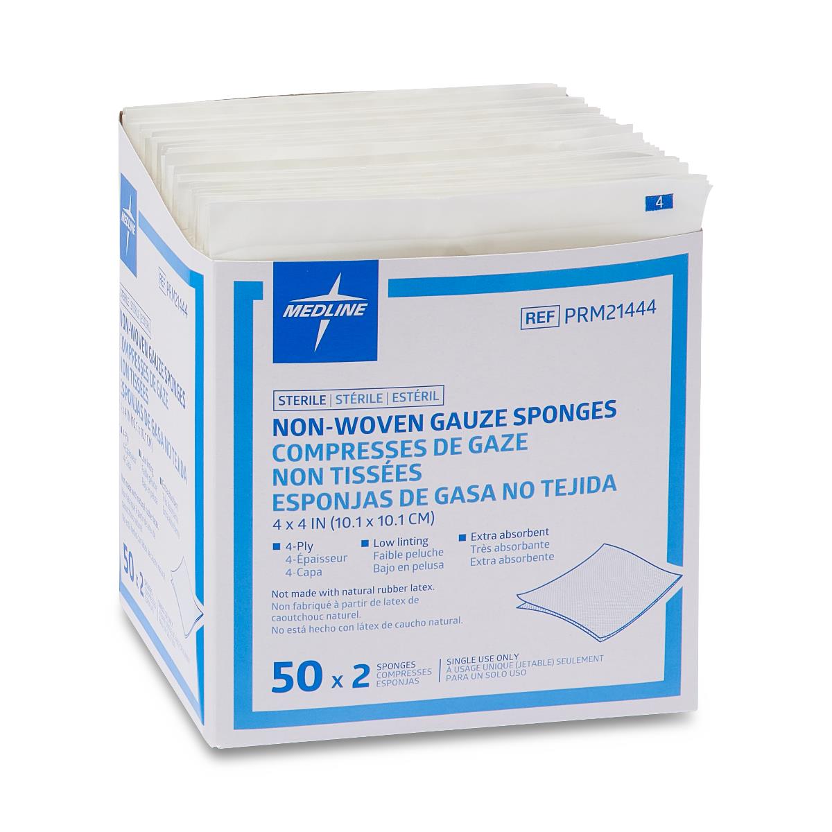 Medline Sterile Nonwoven Gauze Sponges