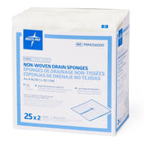 Medline Sterile Nonwoven Gauze Drain Sponges