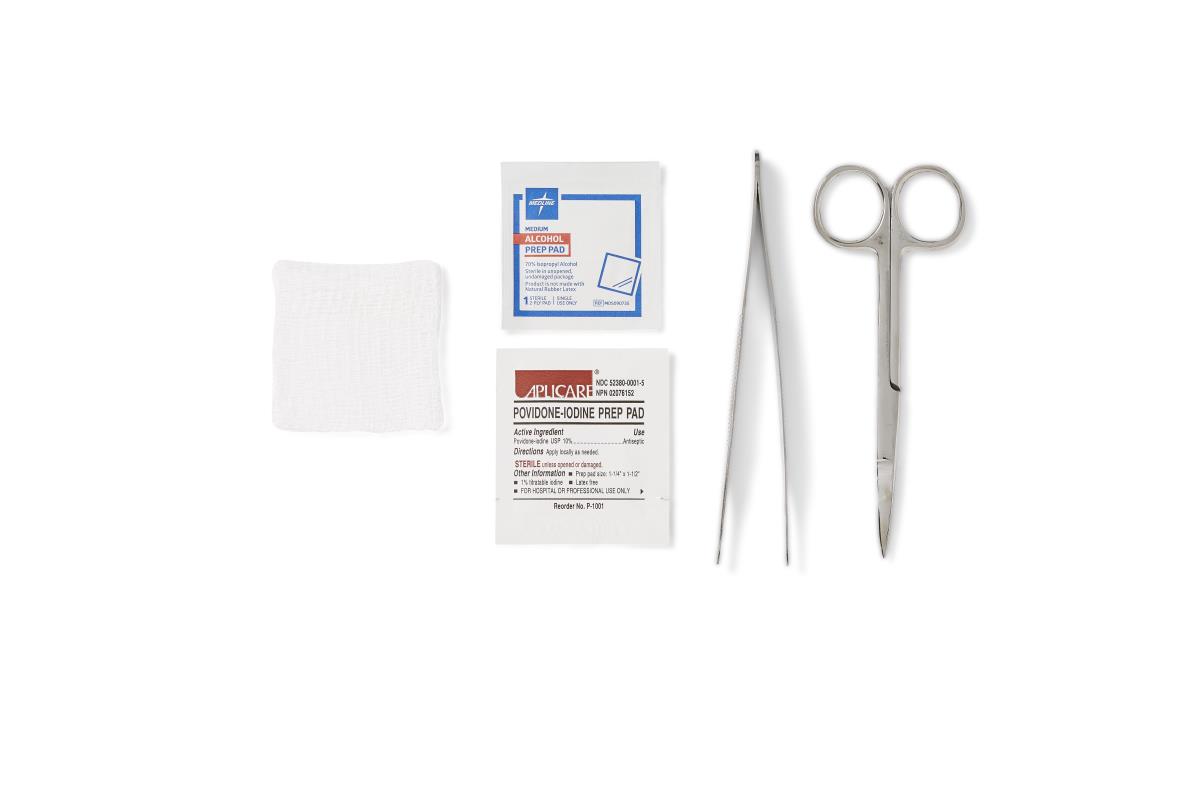Medline Floor Grade Suture Removal Trays