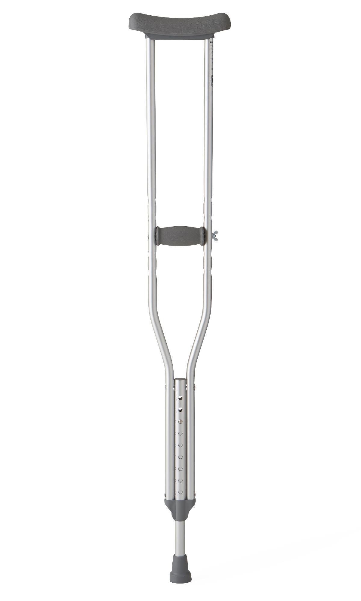 Medline Standard Steel Push-Button Crutches - BeHope