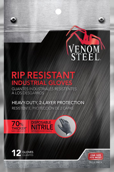 Venom Steel Disposable Two-Layer Nitrile Gloves - BeHope