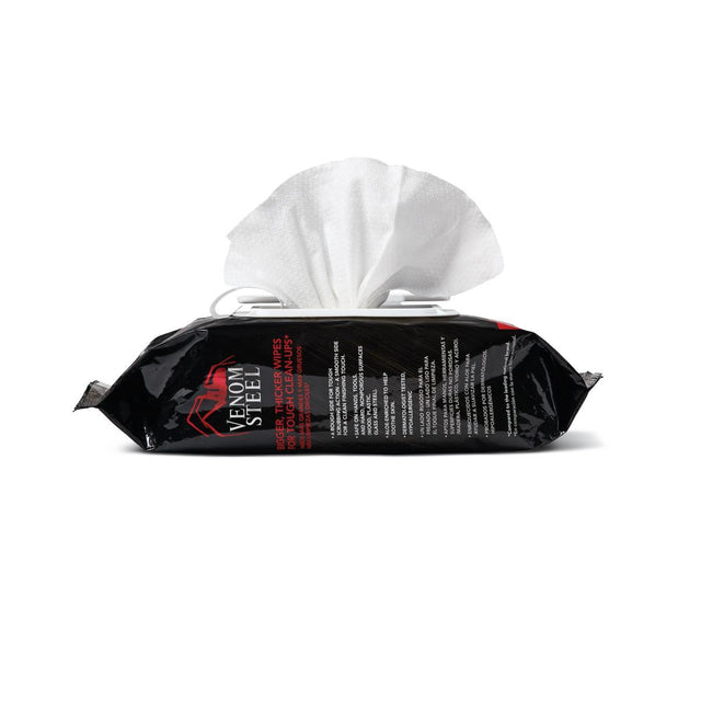 Venom Steel Workshop Wipes With Scrubbing Beads - BeHope