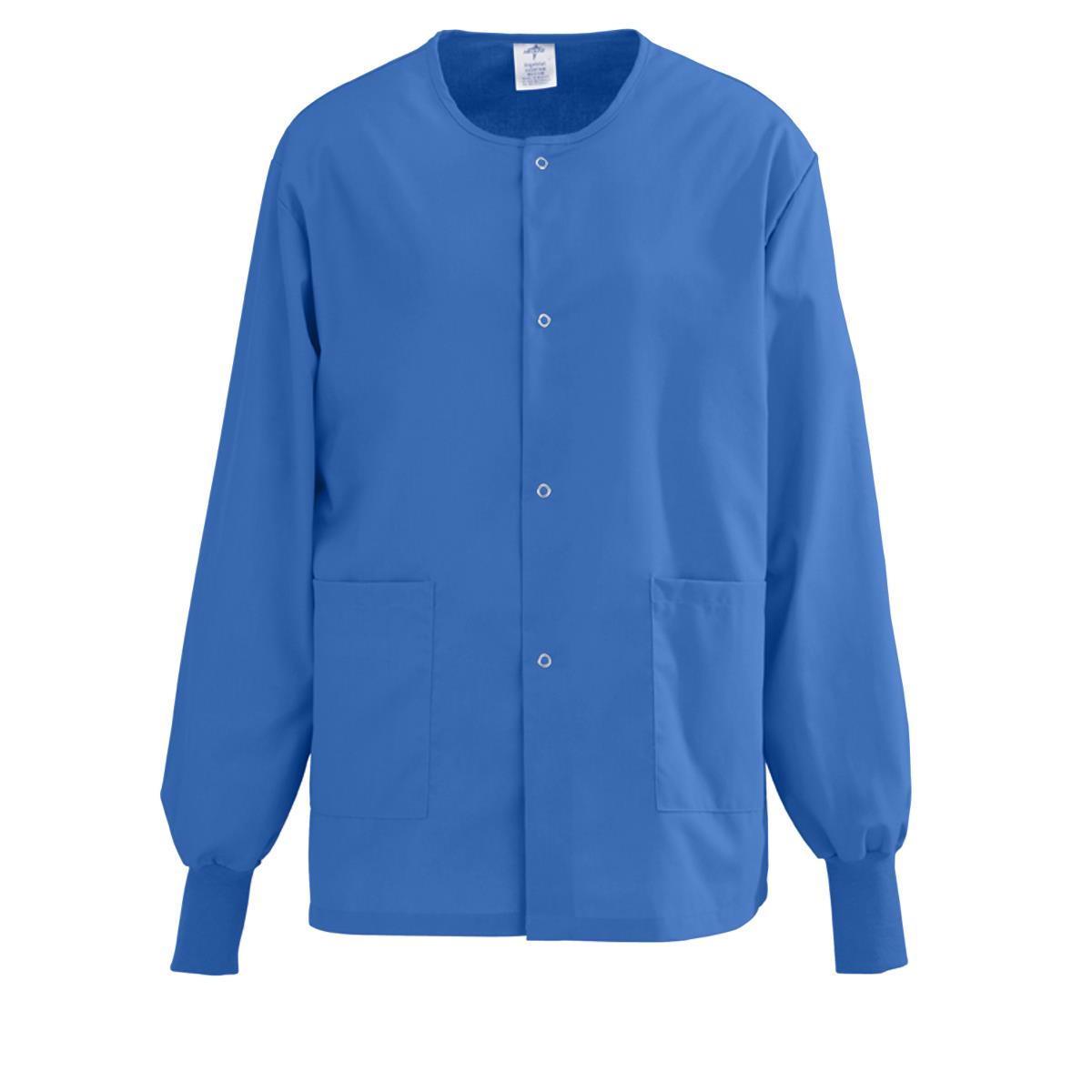 AngelStat Style 849 Unisex Scrub Jackets -Sapphire