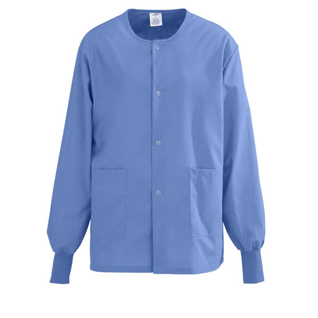 AngelStat Style 849 Unisex Scrub Jackets - Ceil Blue