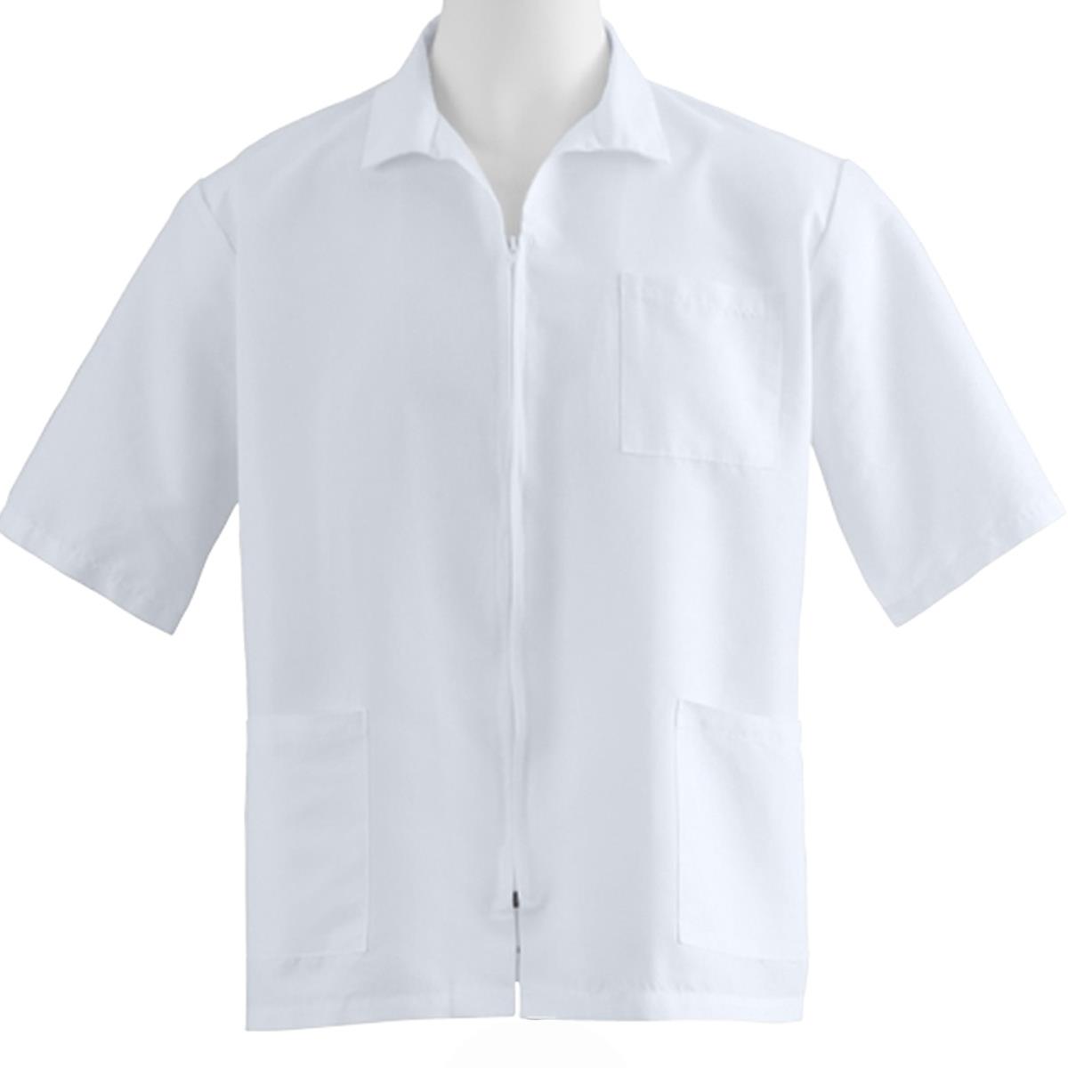 Medline Unisex Zip-Front 3-Pocket Smock Style Scrub Tops (Style 87005)