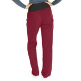 Ocean AVE Women's Wide Waistband Stretch Scrub Pants - Petite Length (Style 5560)