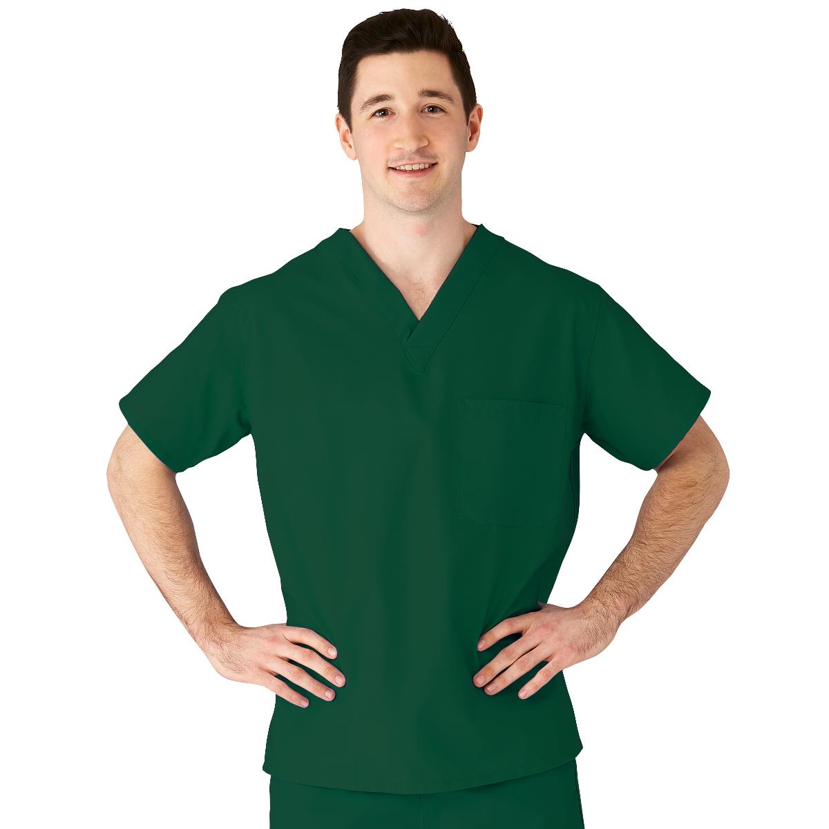 AngelStat Unisex Reversible  Scrub Tops with Angelica CC - Hunter (Style 610)