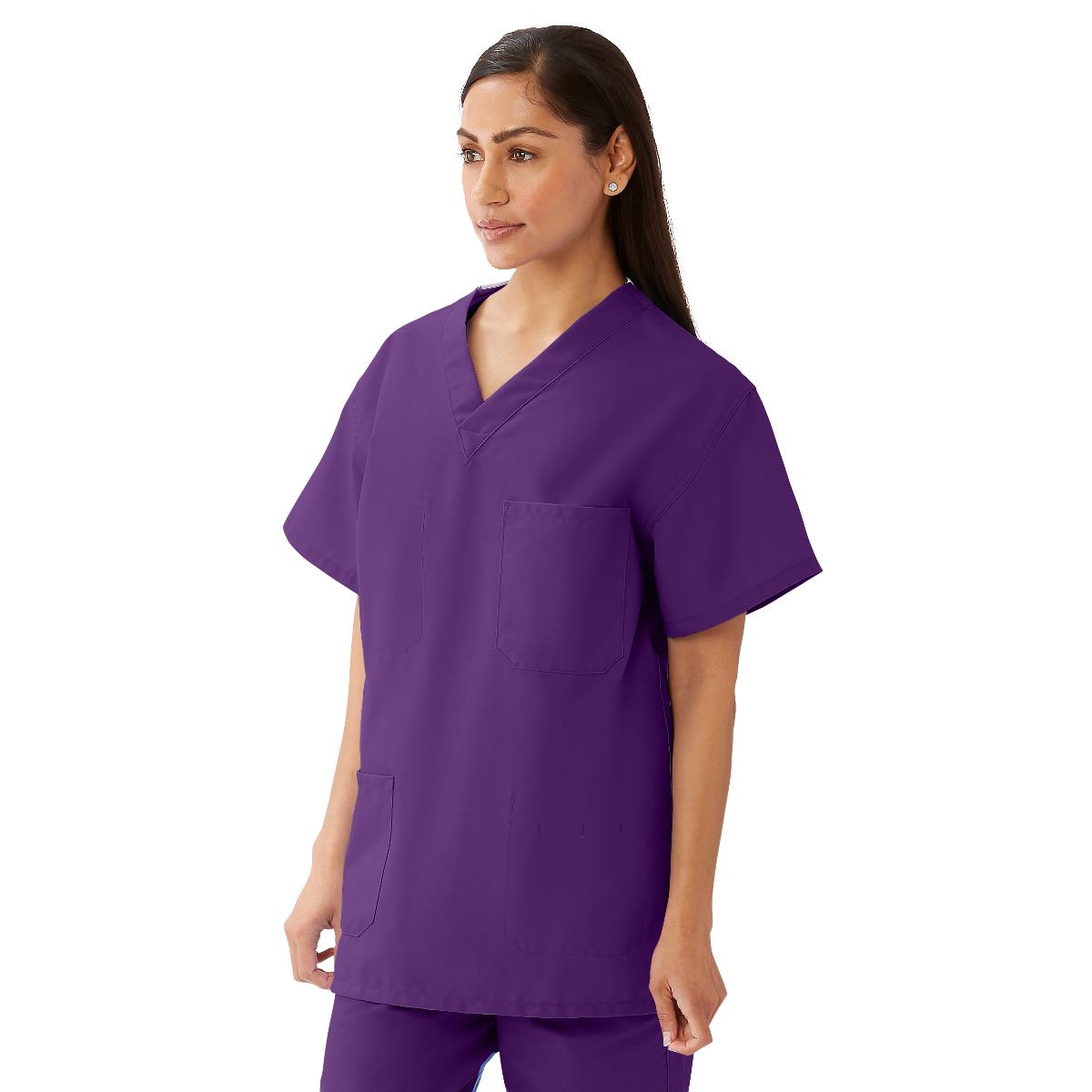 AngelStat Unisex Reversible Scrub Tops with Angelica Color Coding (Style 630)