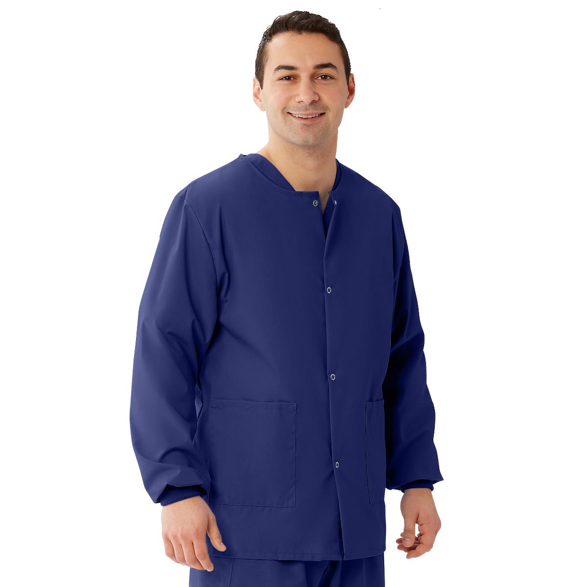 AngelStat Style 849 Unisex Scrub Jackets - Navy