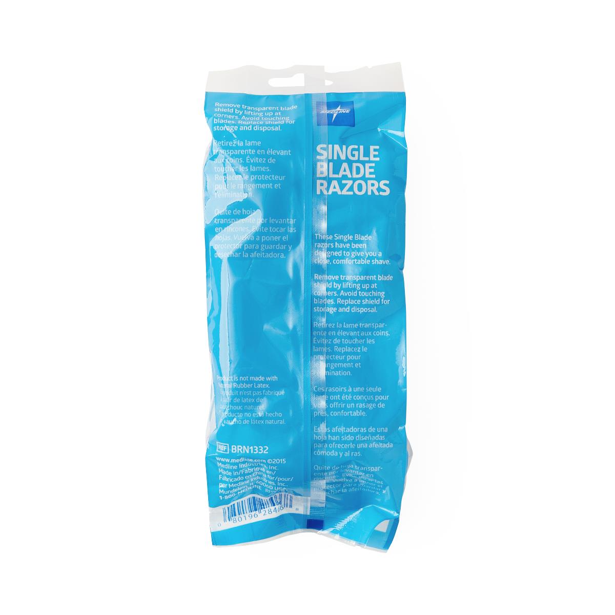 Medline Single Blade Facial Razors - BeHope