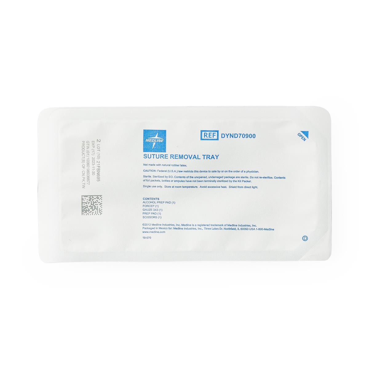 Medline Floor Grade Suture Removal Trays