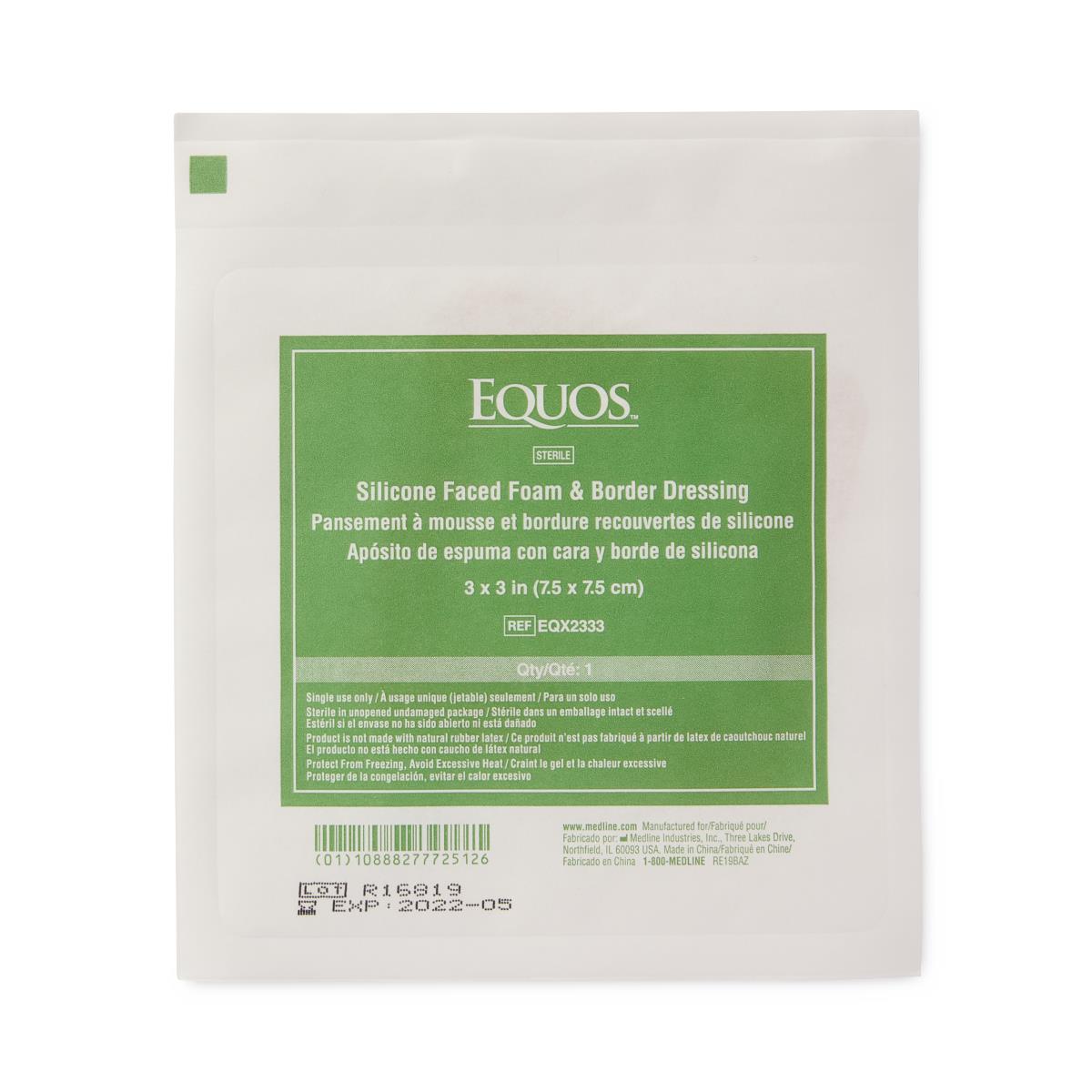 Equos 5-layer Square Foam Wound Dressings With Silicone Adhesive - BeHope