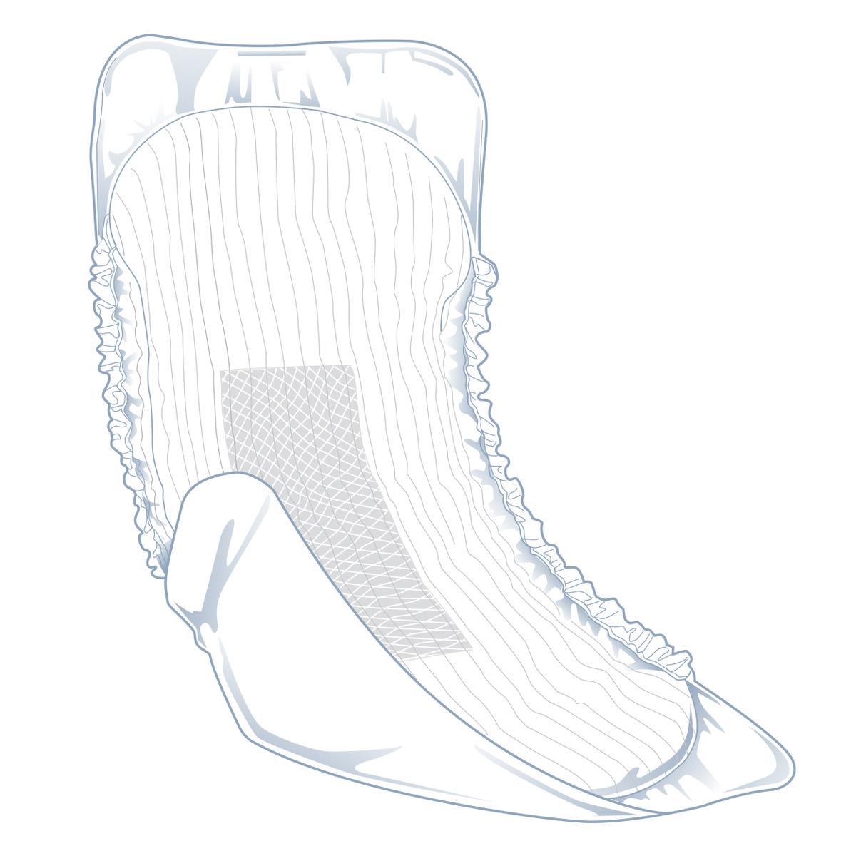 Multiple Fitright Incontinence Liners, fanned out to show their individual shape.