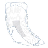Multiple Fitright Incontinence Liners, fanned out to show their individual shape.