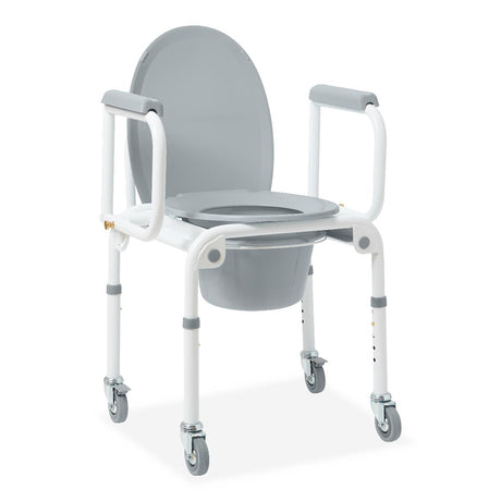 Medline Steel Drop-arm Commode