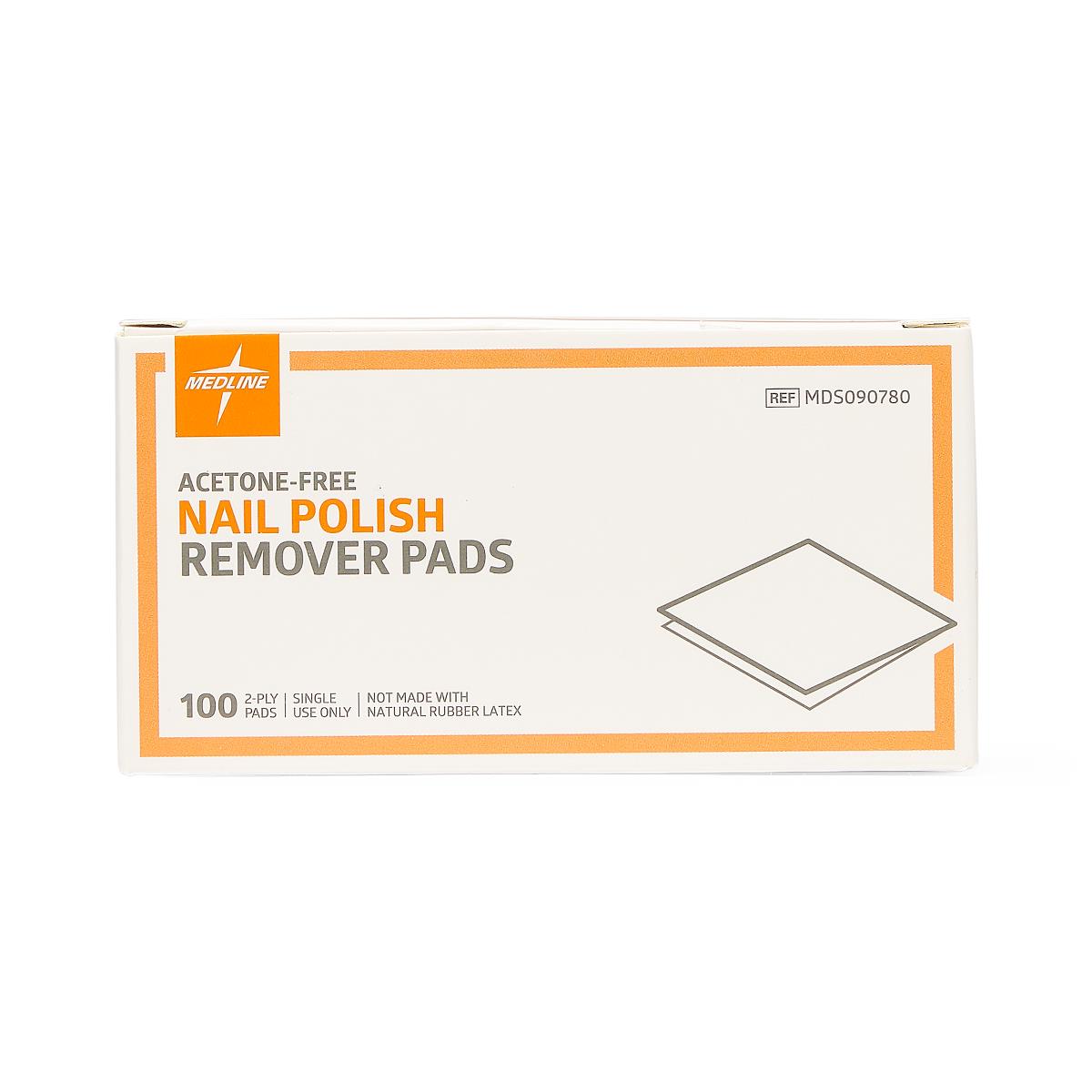 Medline Nail Polish Remover Pads - BeHope