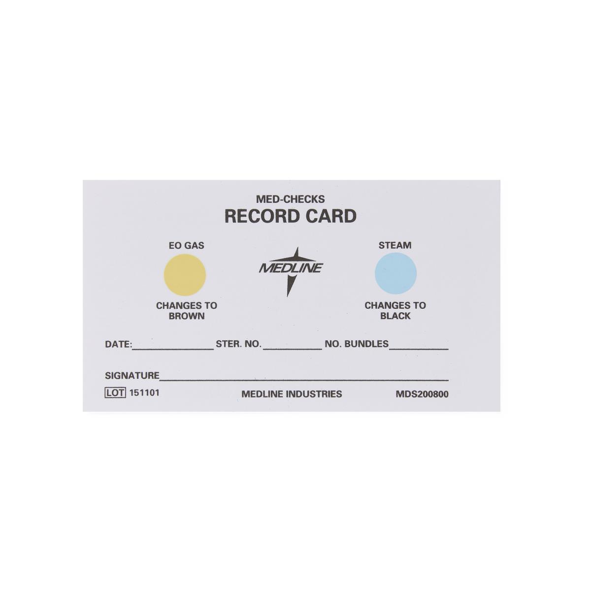 Instrument Sterilization Record Load Cards