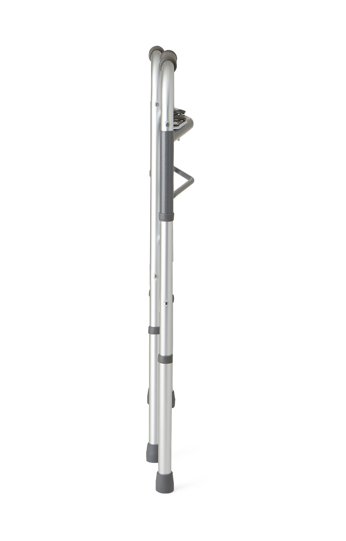 Medline Two-Button Folding Walkers without Wheels
