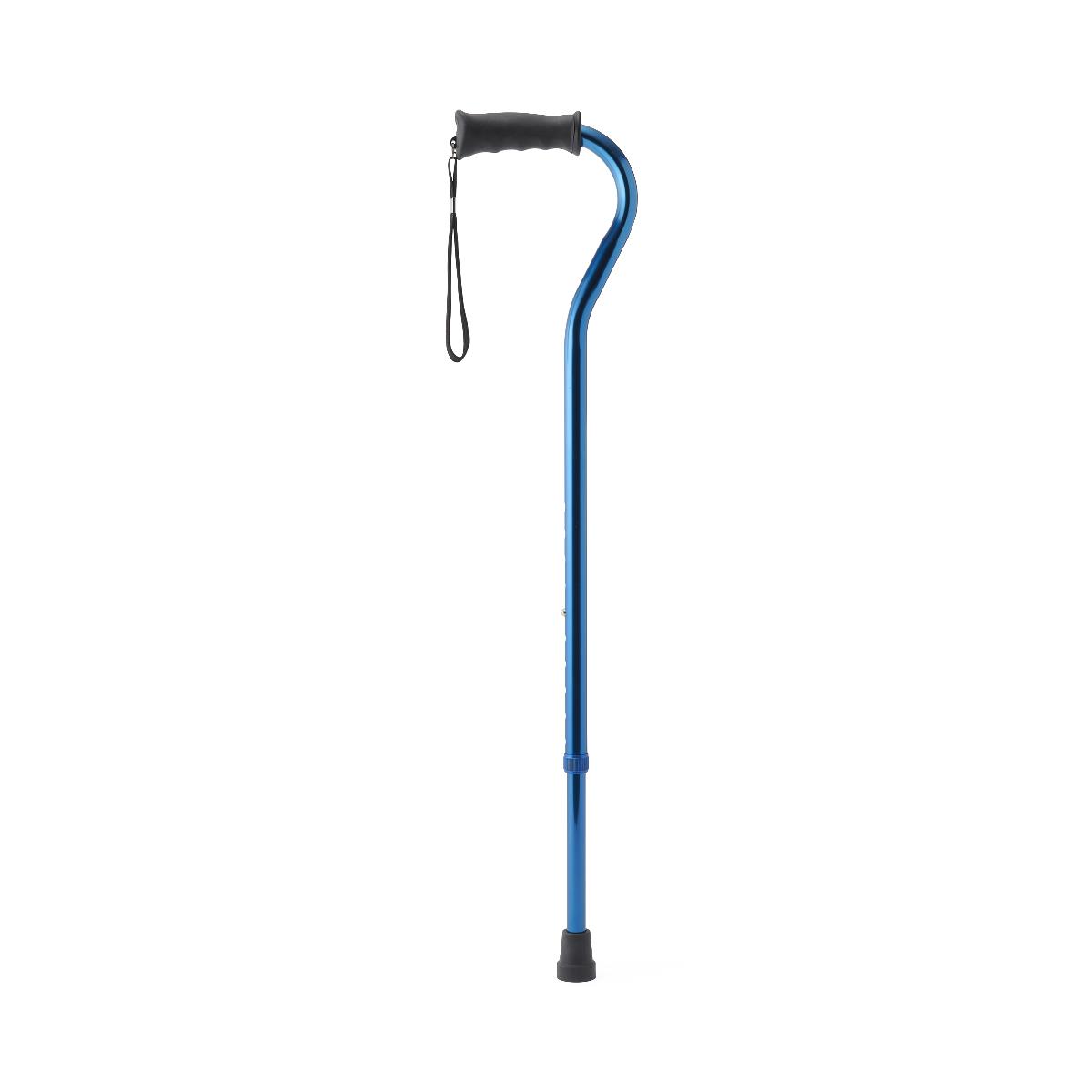 Medline Aluminum Offset Canes with Gel Grip