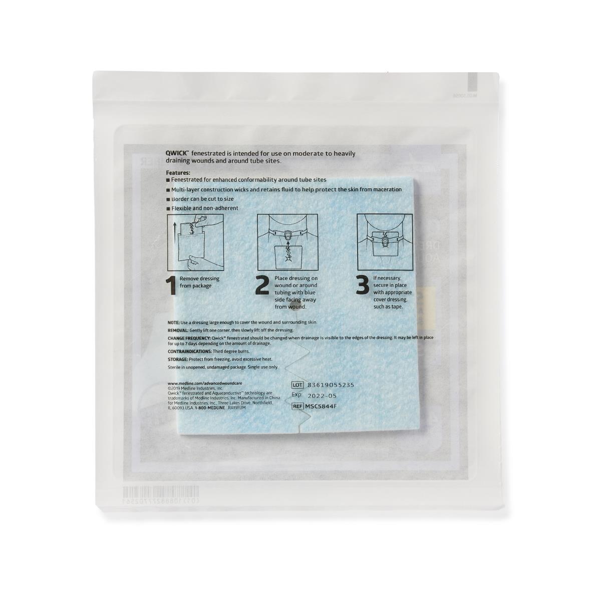 Qwick Nonadhesive Superabsorbent Wound Dressings - BeHope