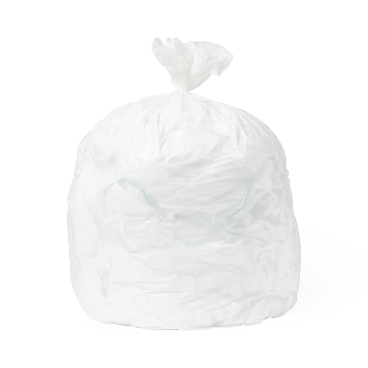 Medline White Low-Density Trash Can Liners