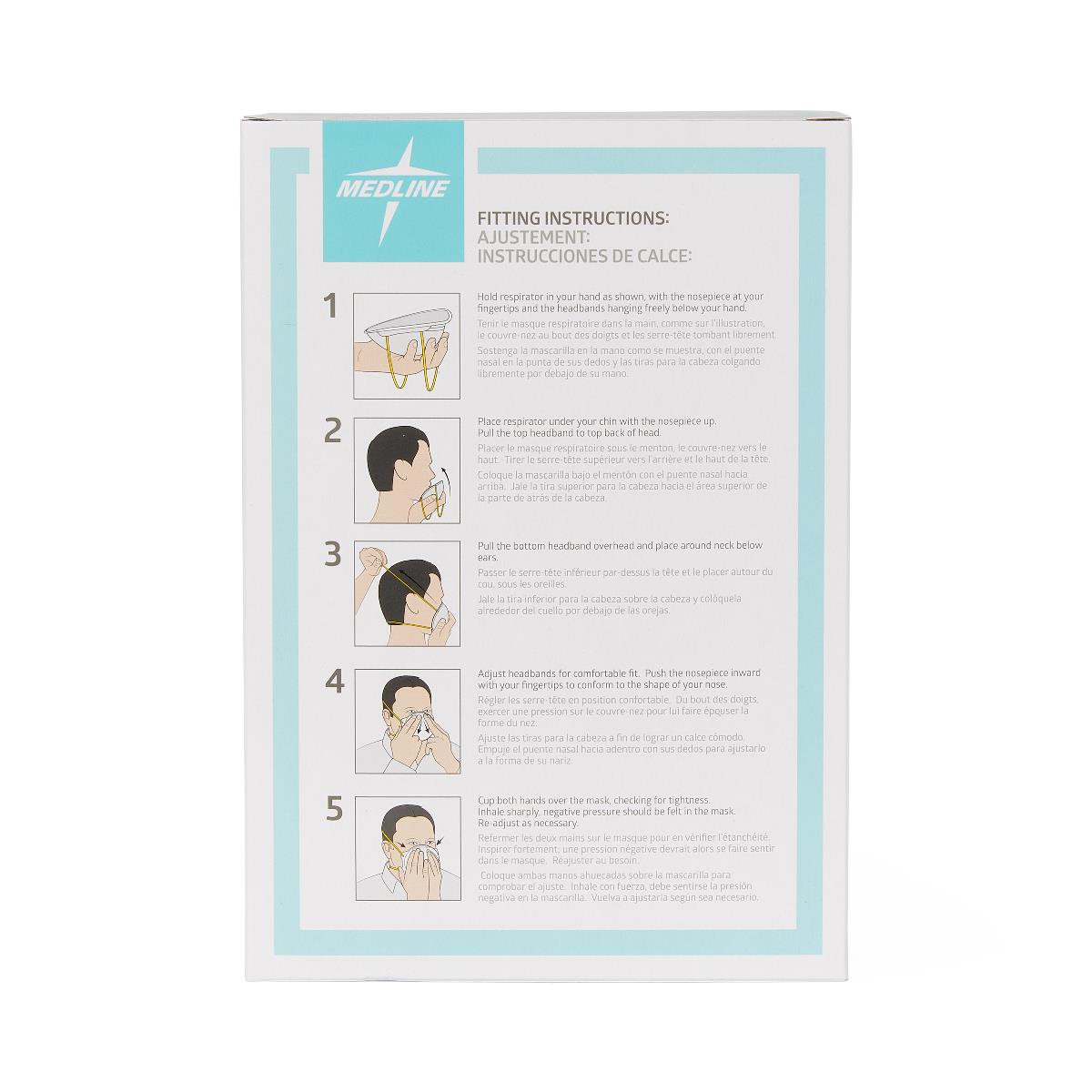 Medline Cone-Style N95 Surgical Respirator Mask