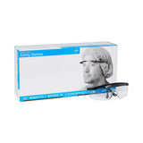 Medline Clear Safety Glasses with Black Frame