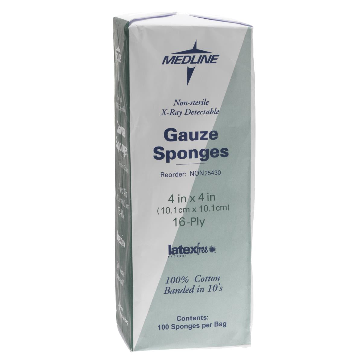 Medline Nonsterile X-ray Detectable Gauze Sponges
