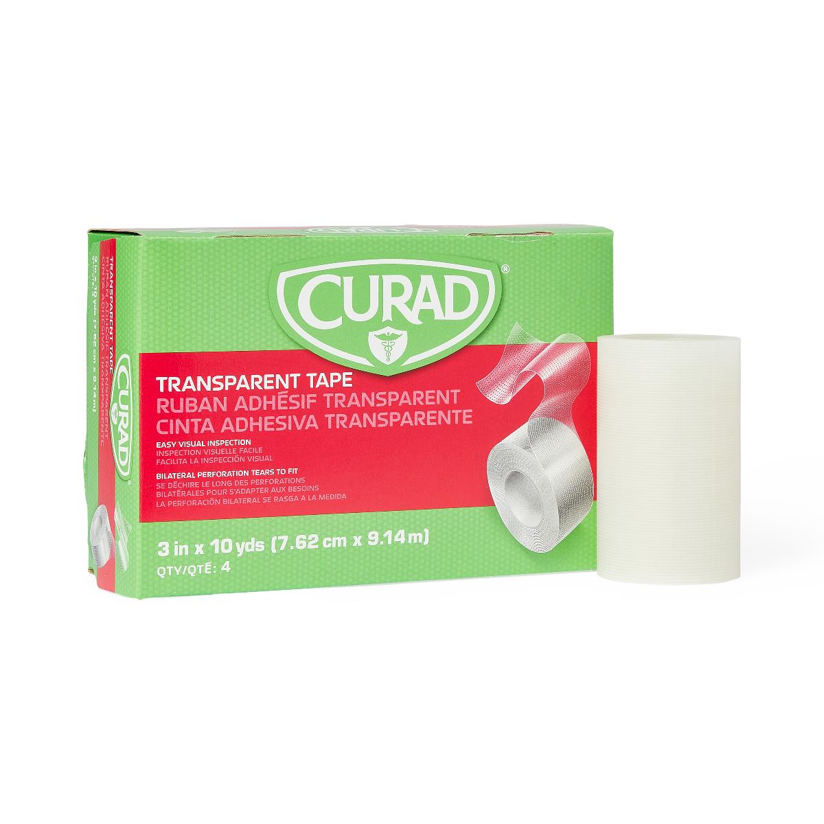 CURAD Transparent Plastic Medical Adhesive Tape