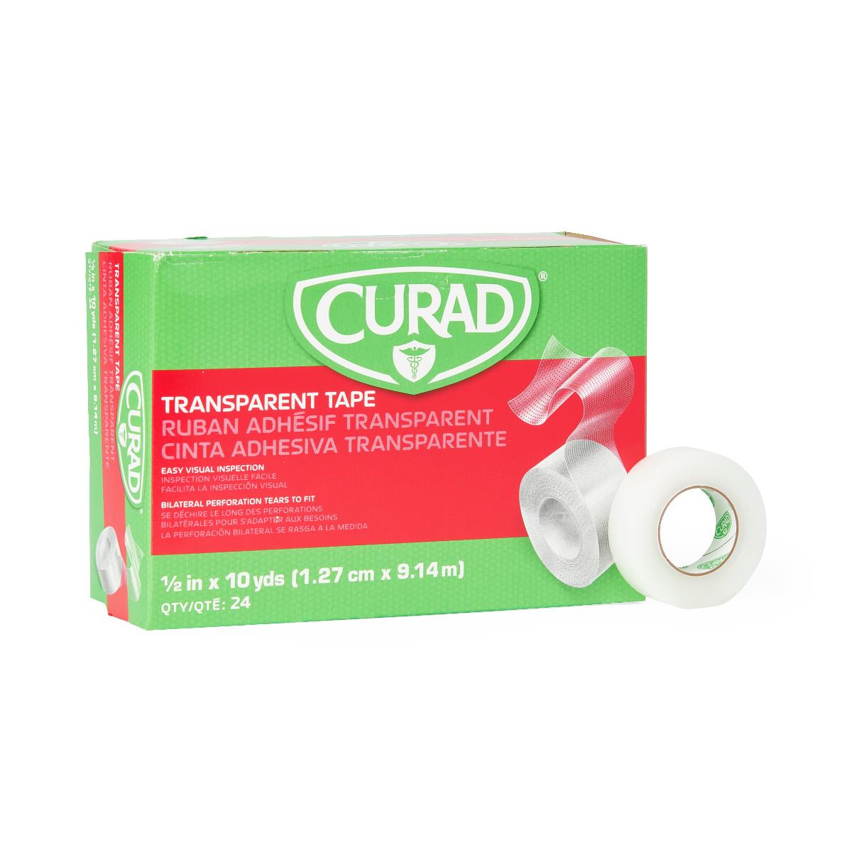 CURAD Transparent Plastic Medical Adhesive Tape