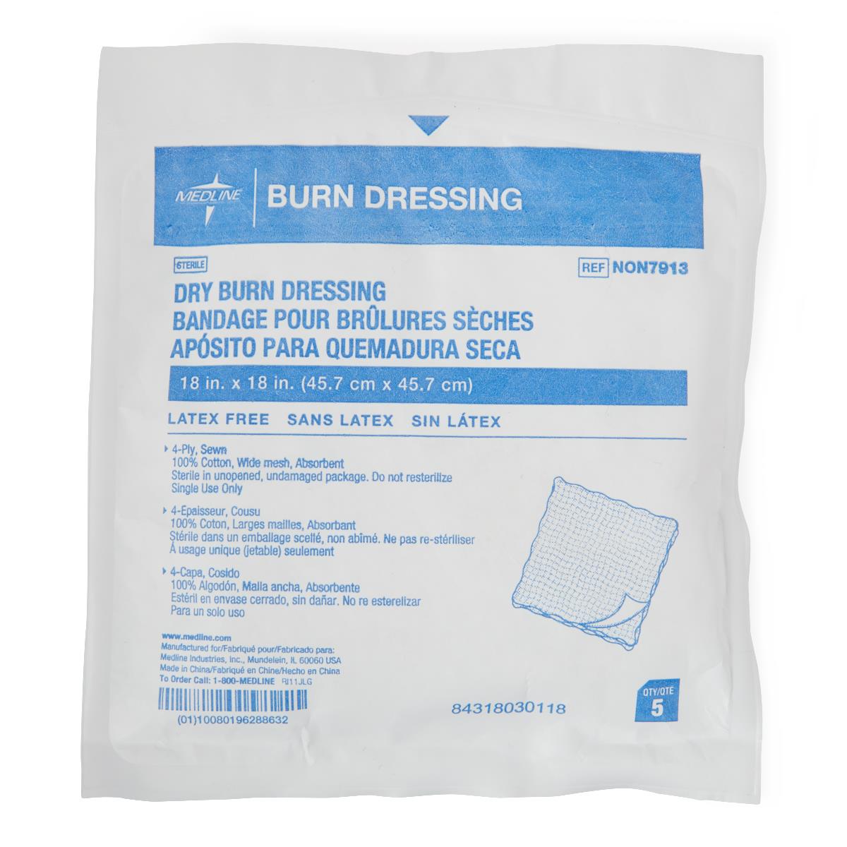 Medline Cotton Burn Dressings