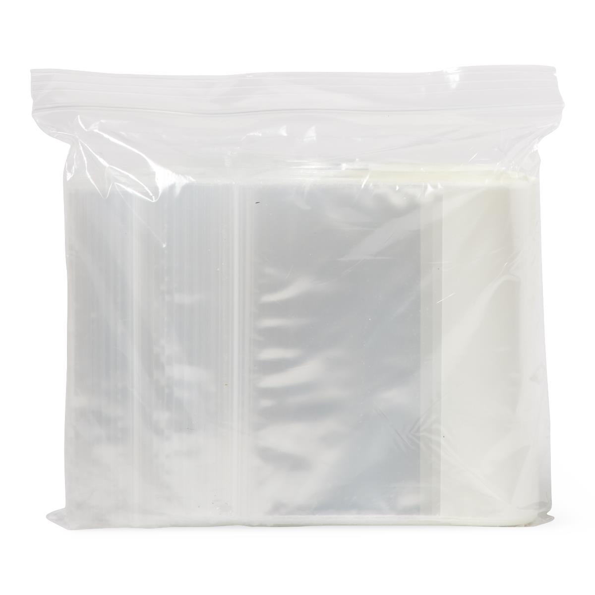 Medline Plastic Zip Closure Bags with White Write-On Block