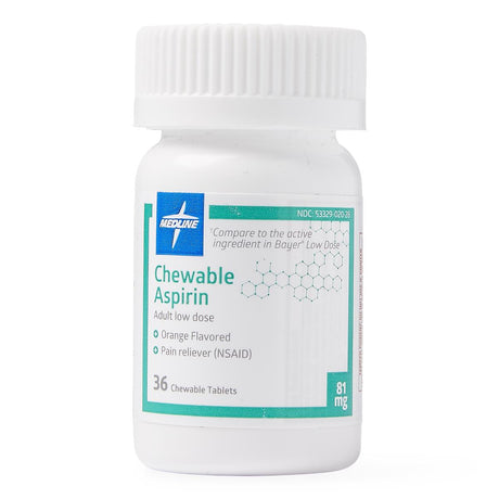 Medline Orange-flavor Chewable Aspirin Tablets - BeHope