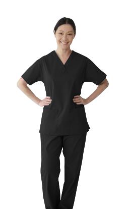 ComfortEase Women's 2-Pocket Scrub Tops (Style 8801)