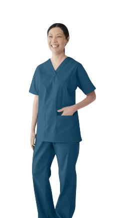 ComfortEase Women's 2-Pocket Scrub Tops (Style 8801)