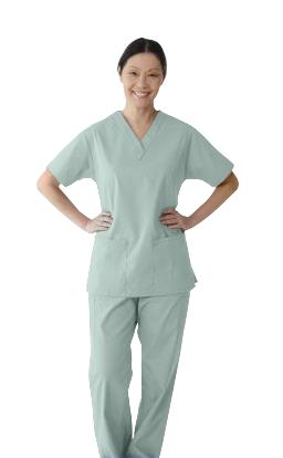 ComfortEase Women's 2-Pocket Scrub Tops (Style 8801)