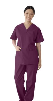ComfortEase Women's 2-Pocket Scrub Tops (Style 8801)