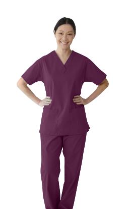 ComfortEase Women's 2-Pocket Scrub Tops (Style 8801)
